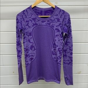 lululemon athletica Purple Long Sleeve Top